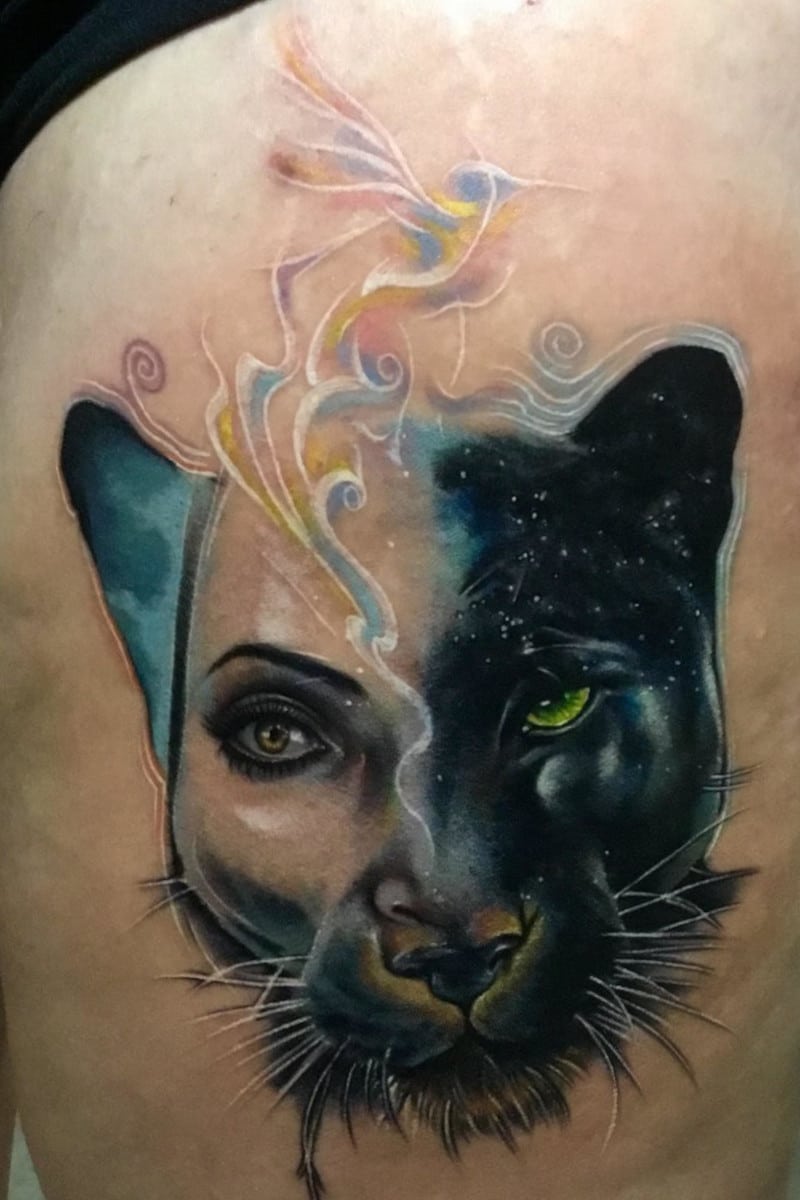 Tatuaje de Pantera Cat Woman