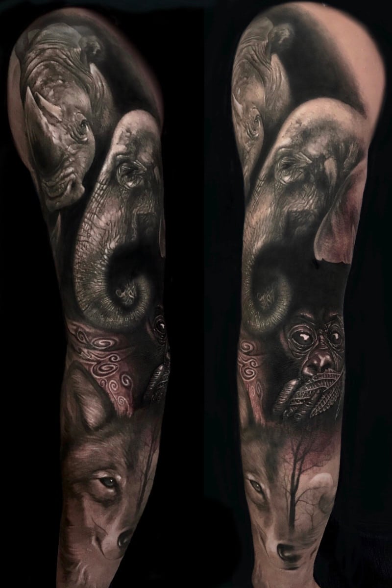 Tatuaje Animales de la Selva