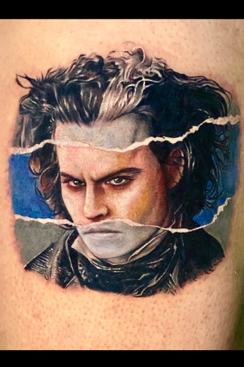 Tatuaje de Sweeney Todd