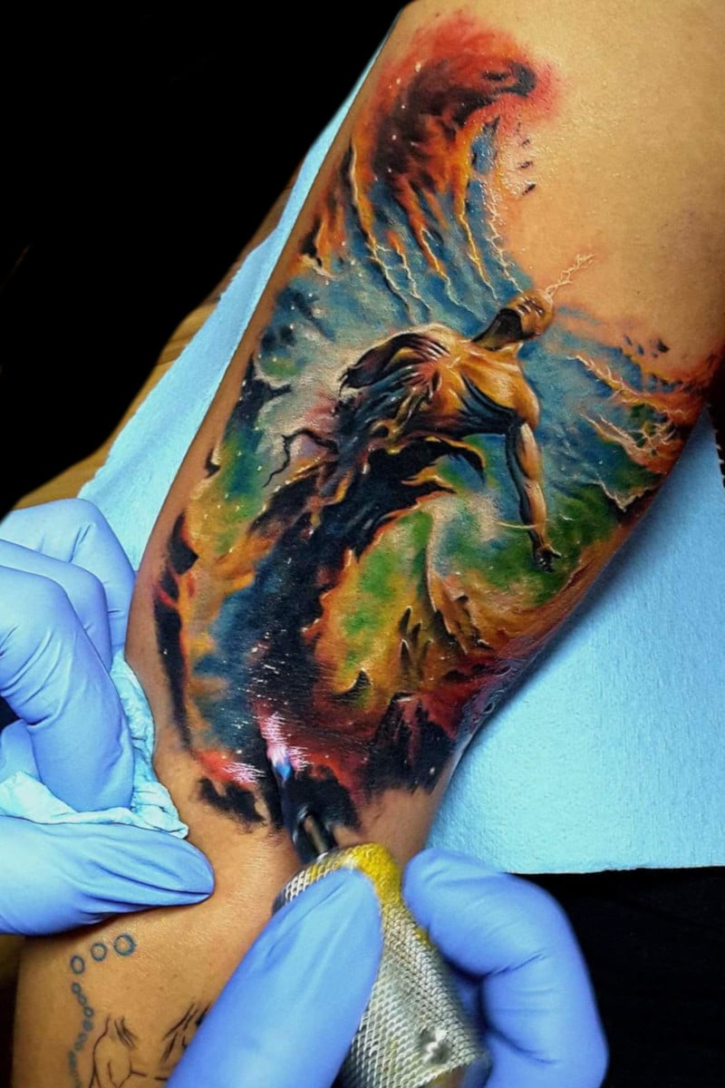 Tatuaje Hombre Energía