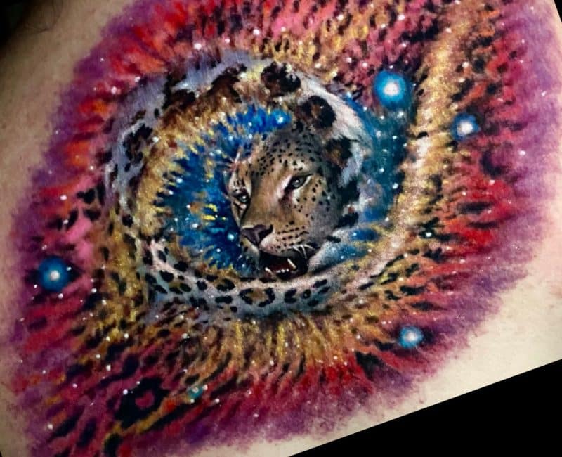 Tatuaje Jaguar Universo