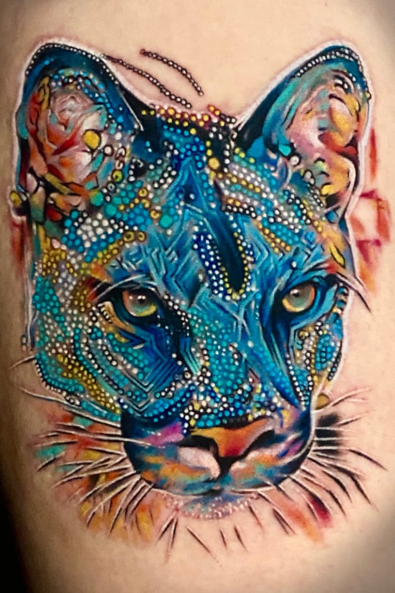 Tatuaje Pantera Cósmica
