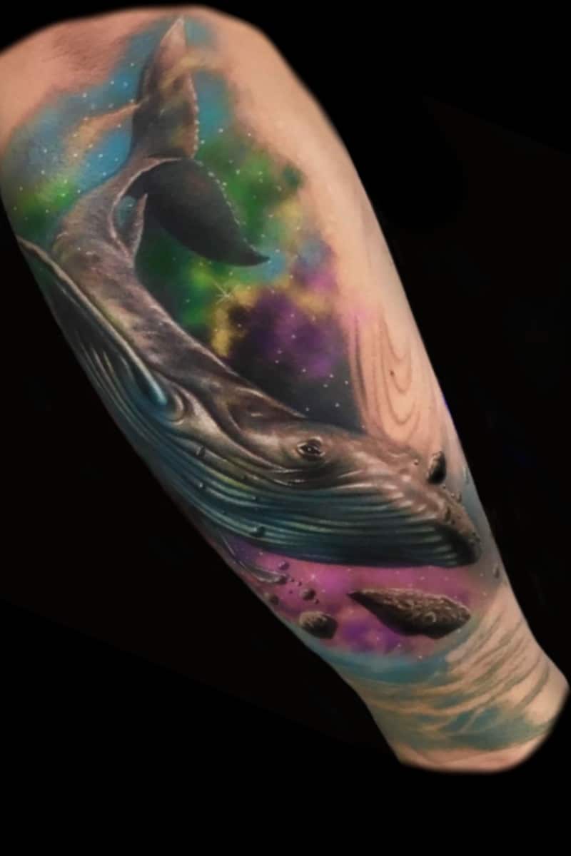 Tatuaje Ballena Cósmica