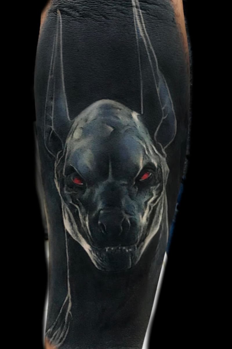Tatuaje Perro Negro