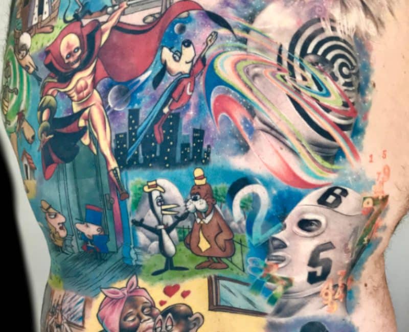 Tatuaje de Caricaturas Comics