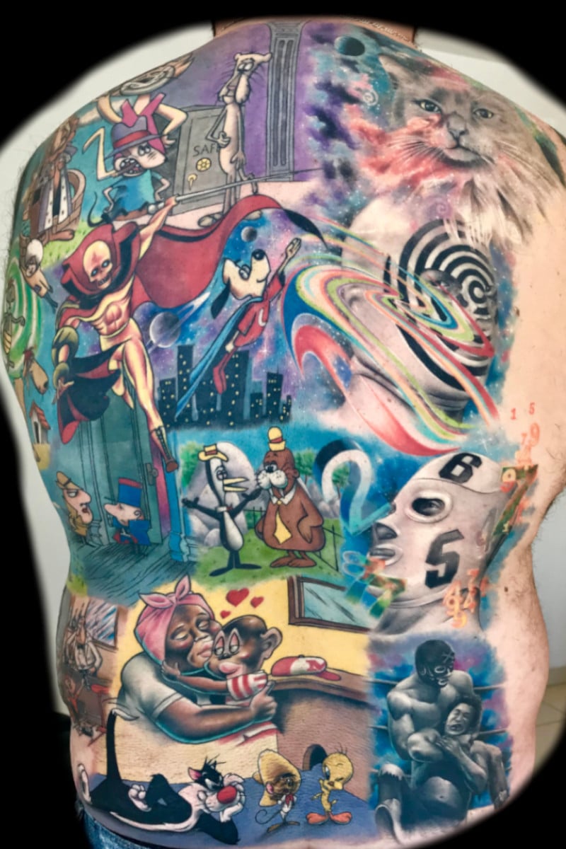 Tatuaje de Caricaturas Comics