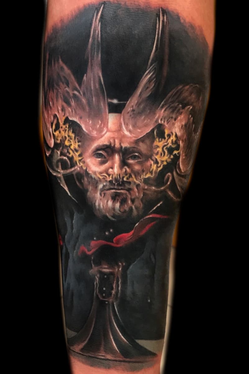 Tatuaje Demonio de Fuego