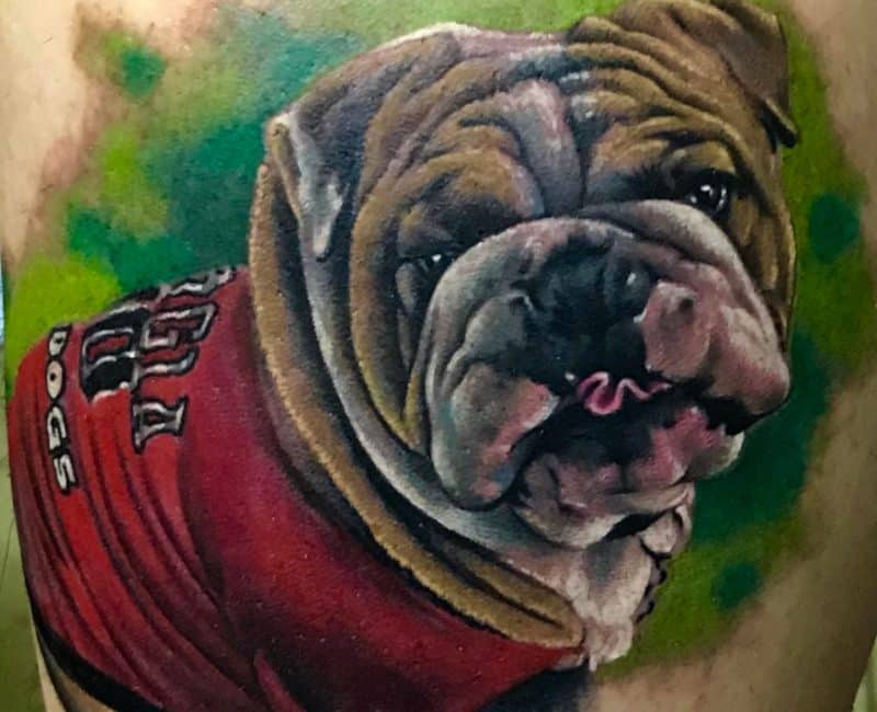 Tatuaje Perro Bulldog
