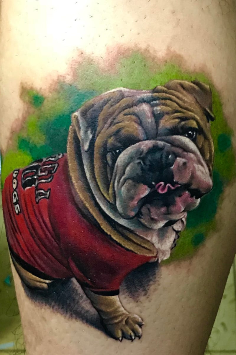 Tatuaje Perro Bulldog