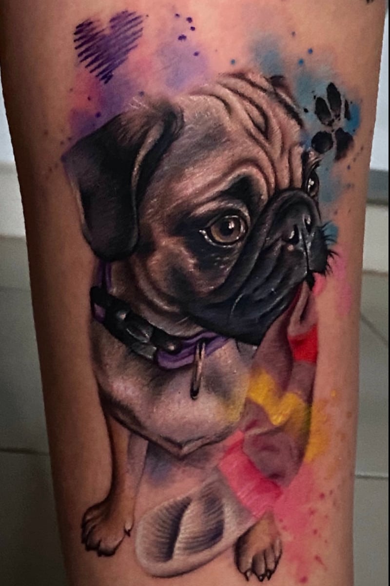 Tatuaje Perro Pug