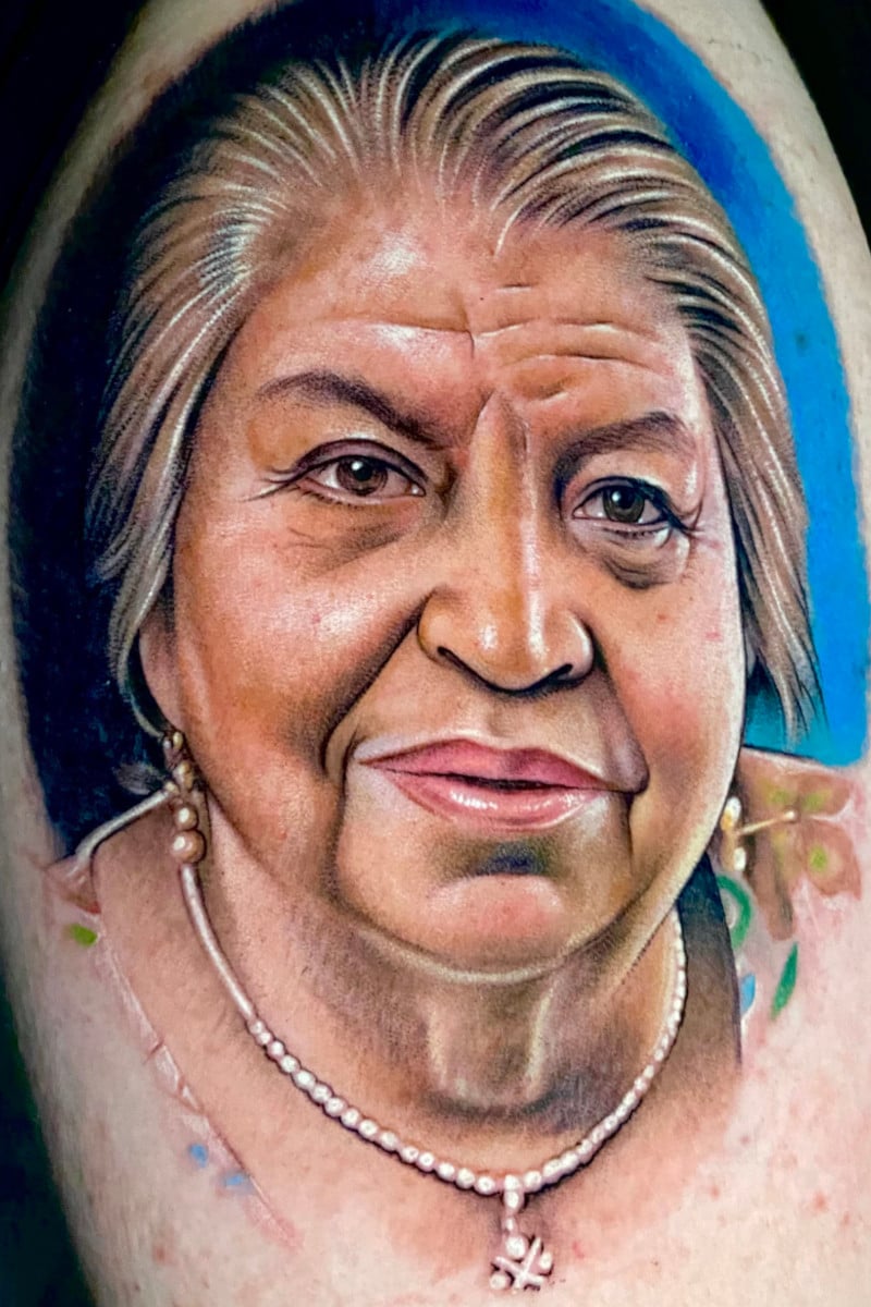 Tatuaje de Rostro de Señora