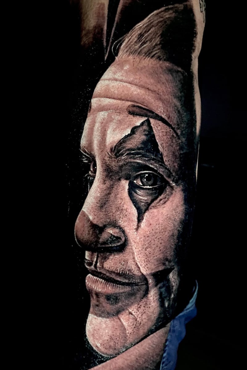 Tatuaje El Joker Payaso