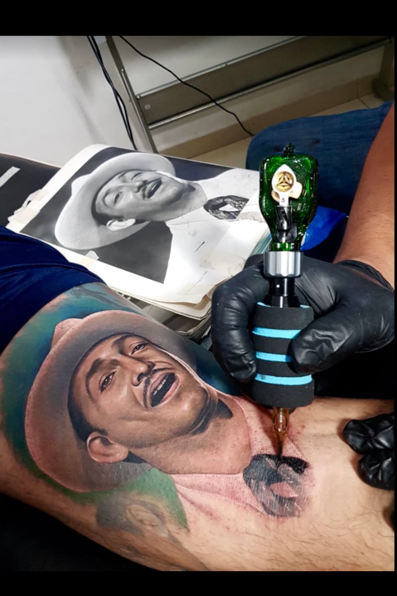 Tatuaje de Retrato Jorge Negrete