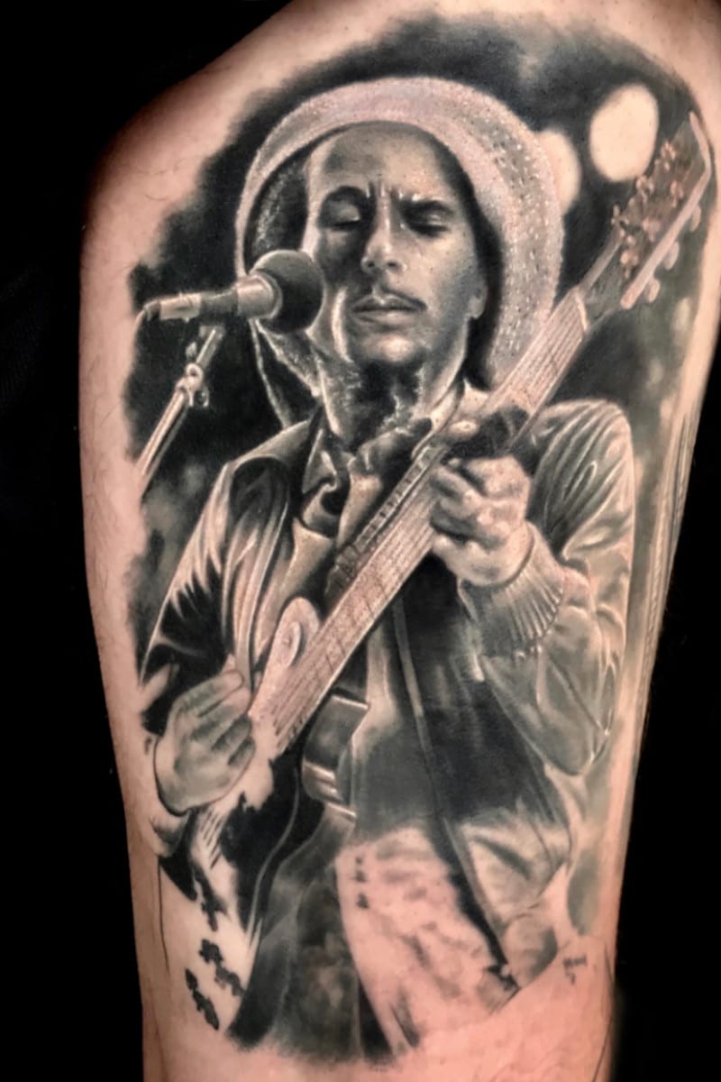 Tatuaje Retrato de Bob Marley