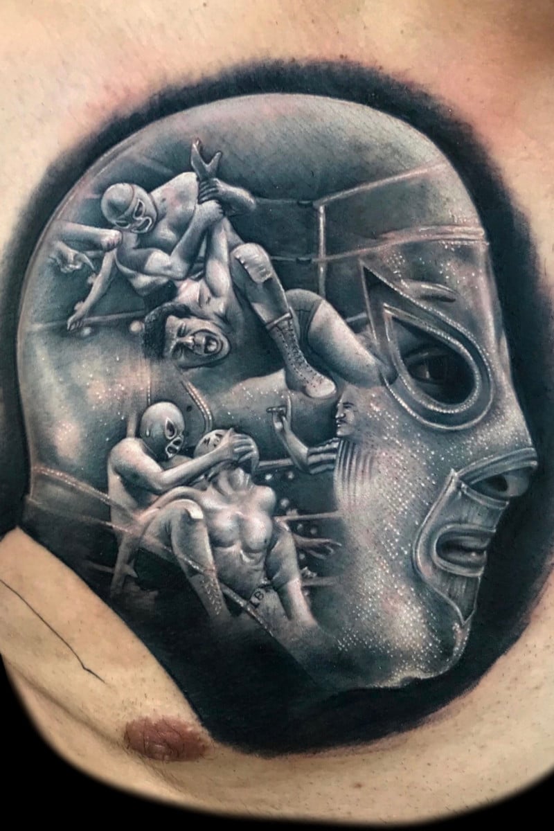 Tatuaje El Santo Lucha Libre