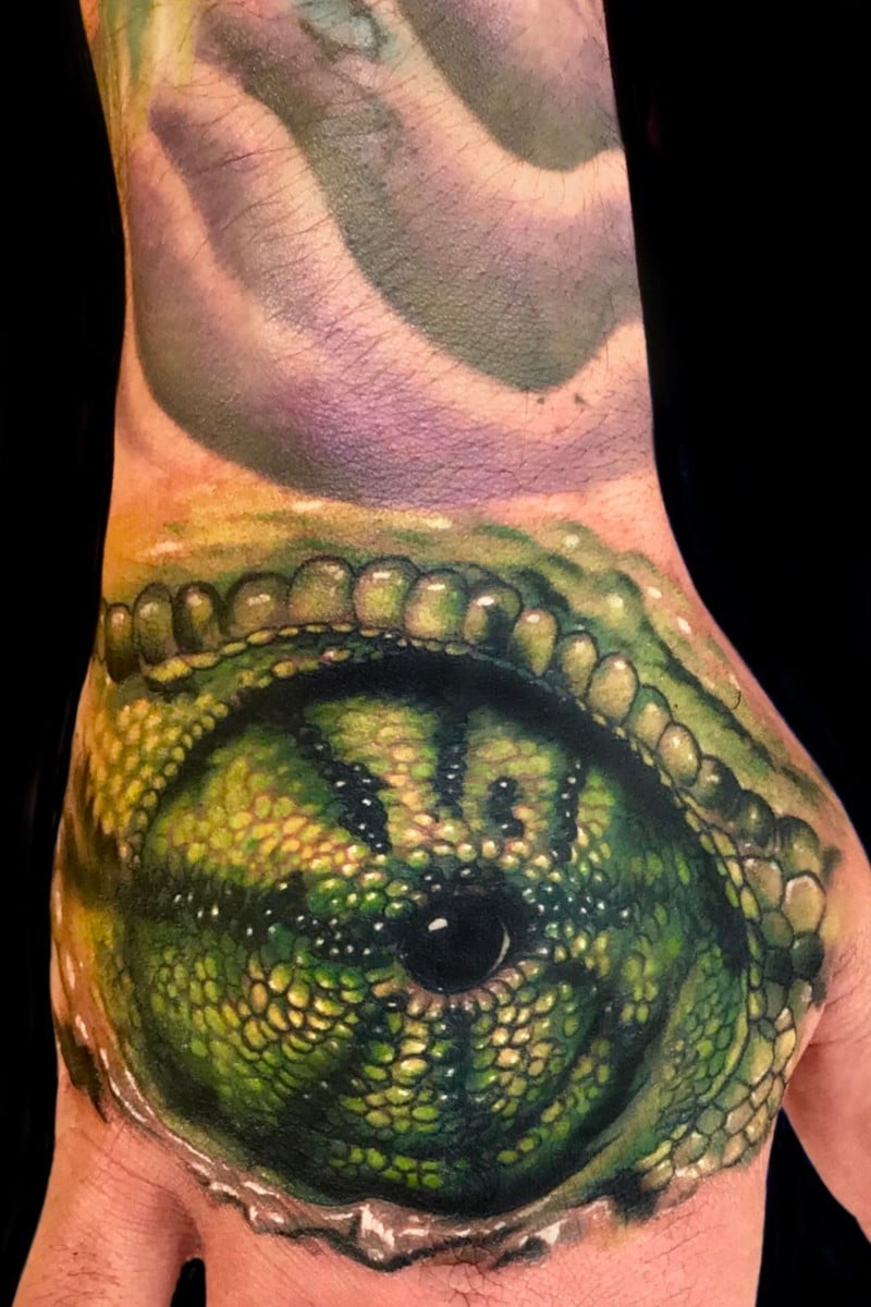 Tatuaje Ojo Camaleon