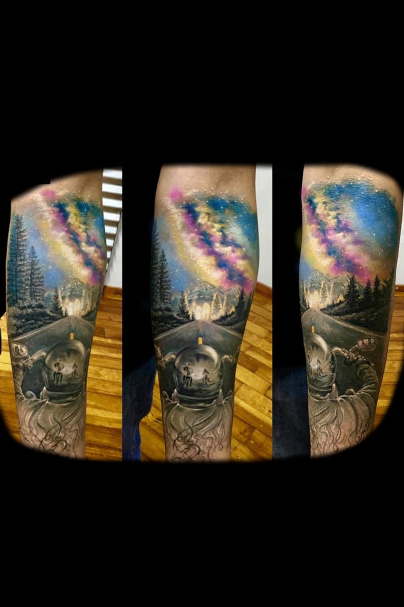 Tatuaje Realista Motociclista