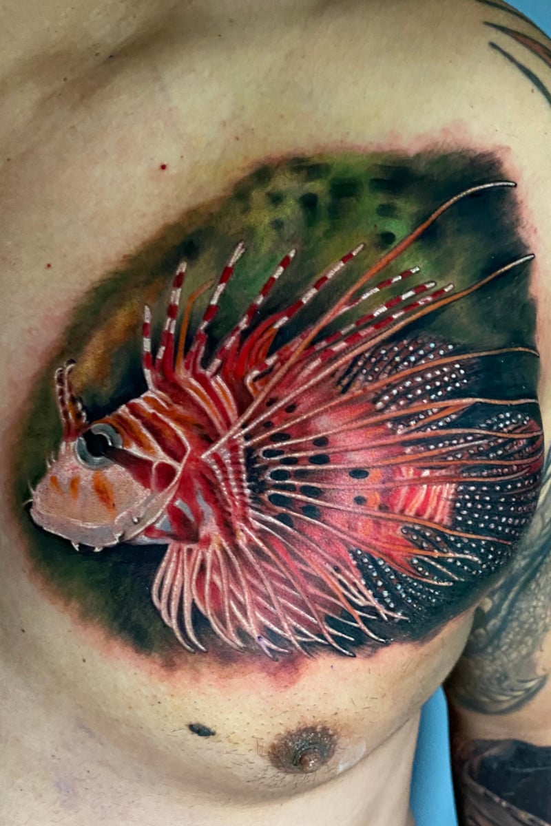 Tatuaje Pez Rojo