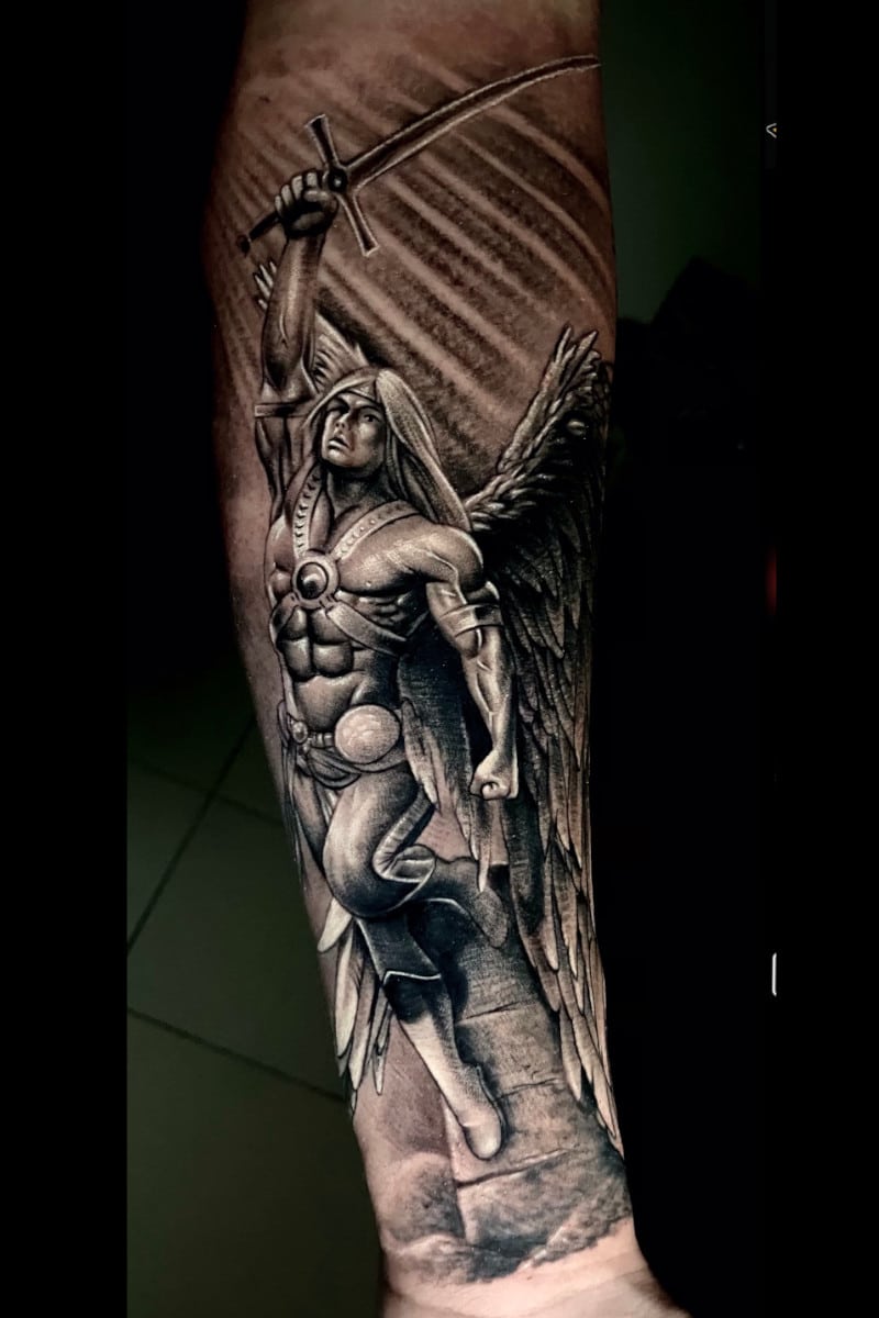 Tatuaje Angel de Guerra