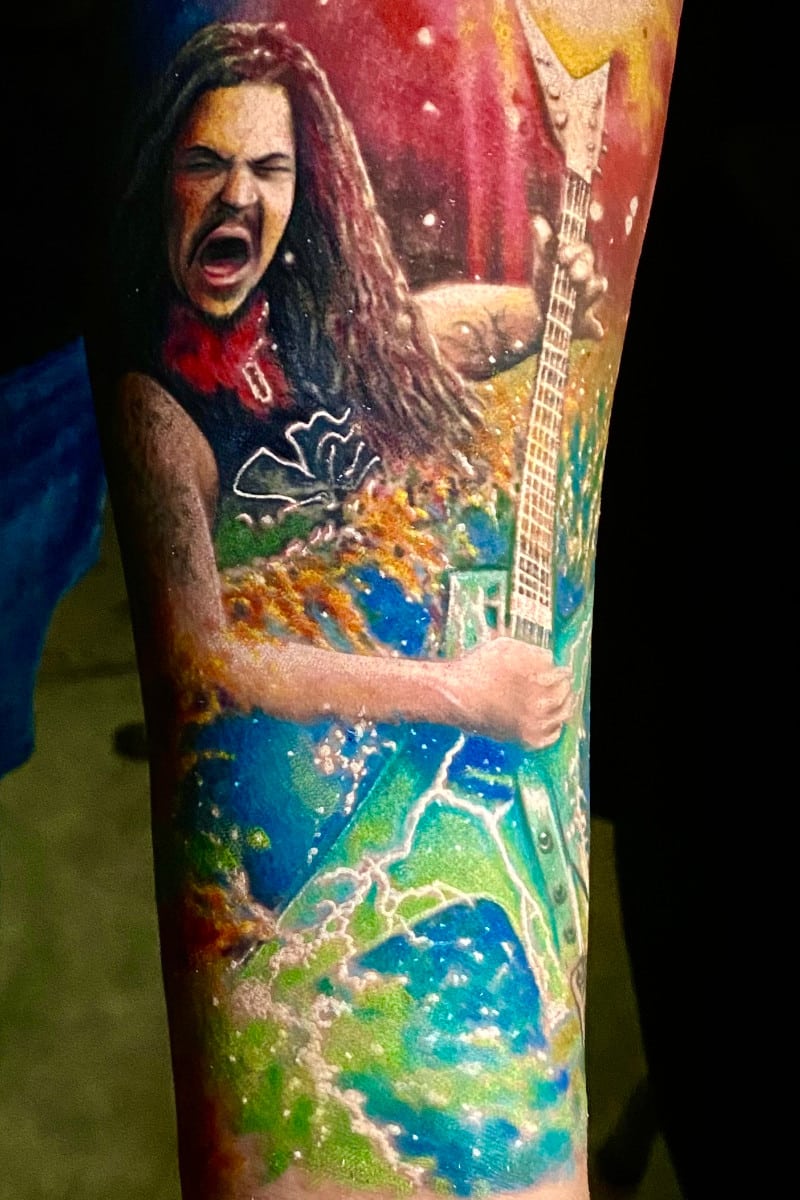 Tatuaje de Guitarrista Dimebag Darrell