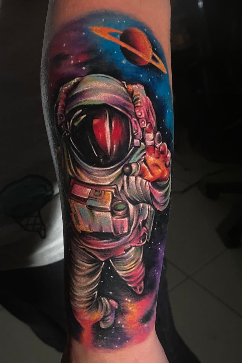 Tatuaje de Astronauta