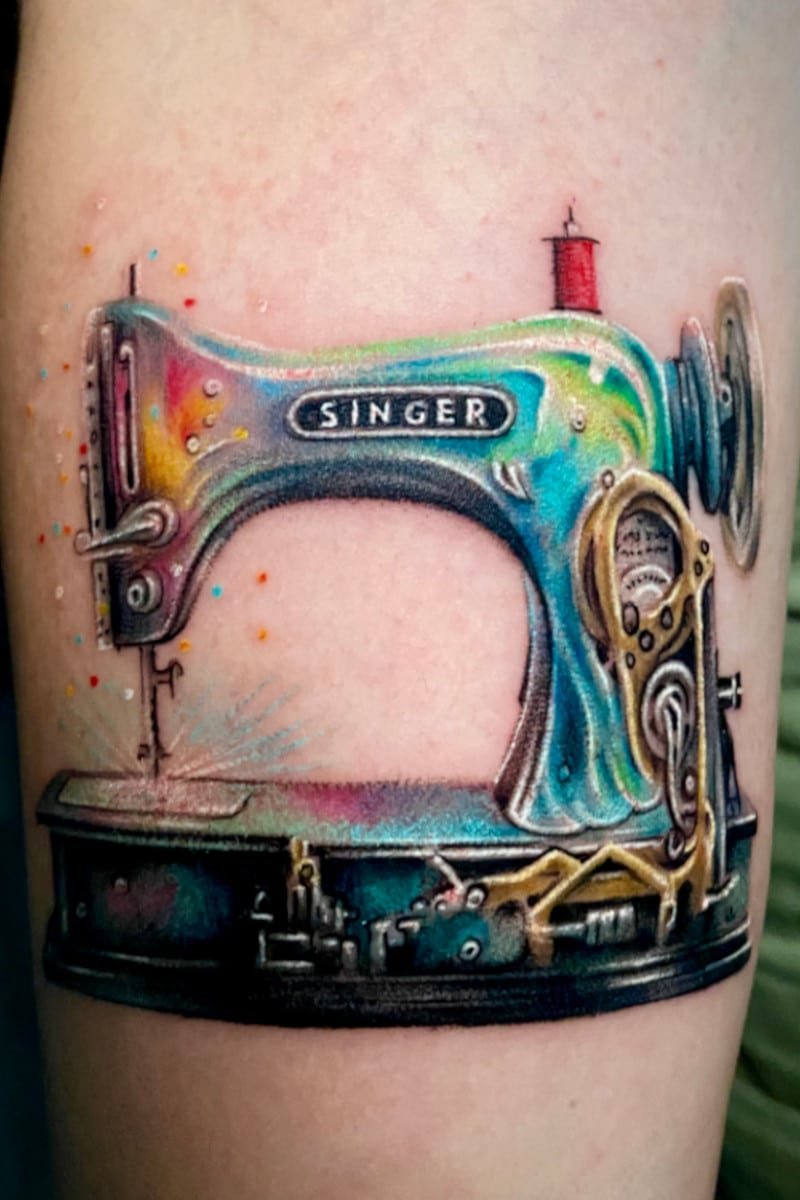 Tatuaje Máquina de Cocer Singer