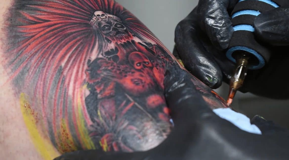 Altos Contrastes en un Tatuaje - Mictlantecuhtli